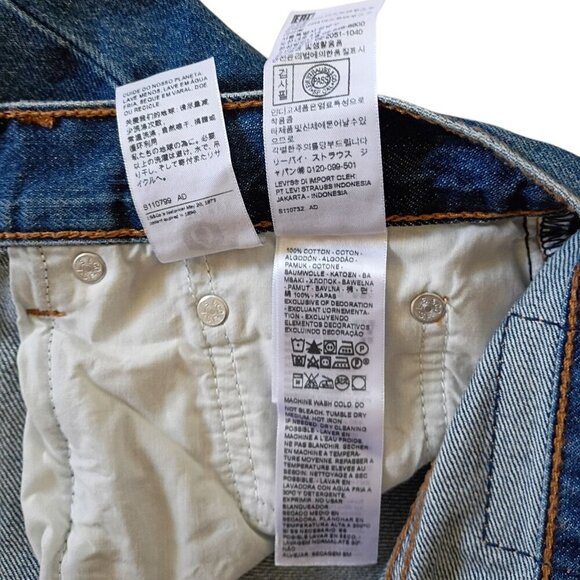 Levi's Womens Low Pro Relaxed Straight Jeans Light Wash Size 27 Mid Rise Vintage - Picture 8 of 12